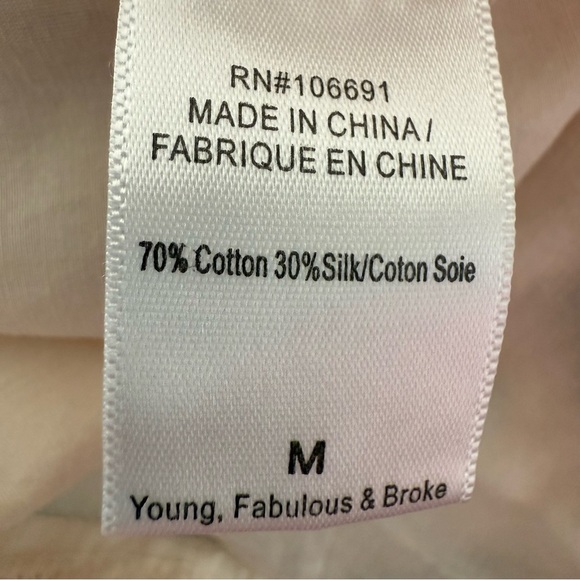 Young Fabulous & Broke Tie Dye Sleeveless handkerchief Tier hem dress size M - Picture 7 of 12